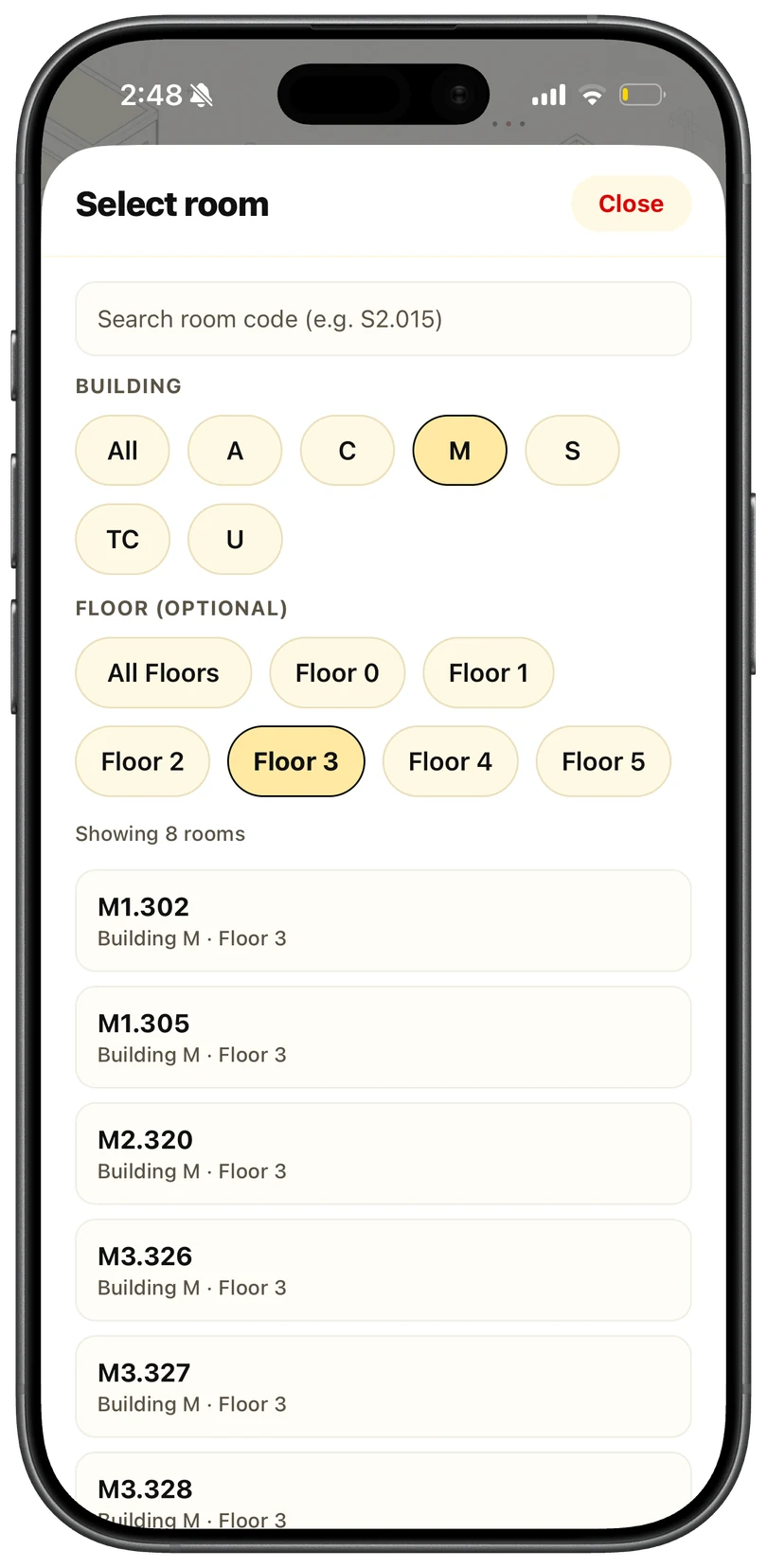 Room picker